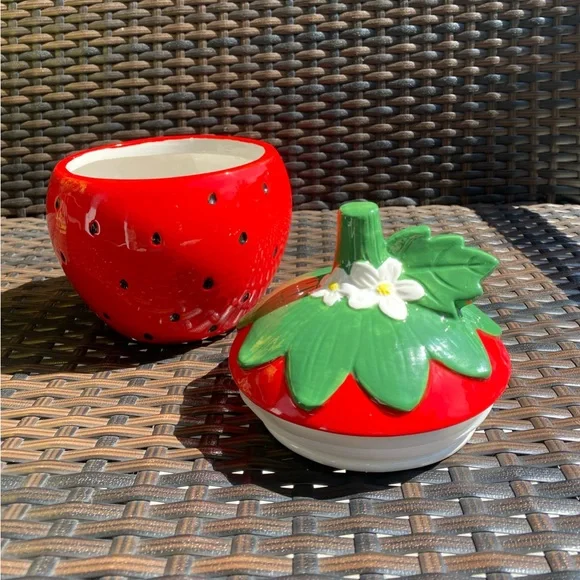 Strawberry Cookie Candy Jar Container - Picture 2 of 7